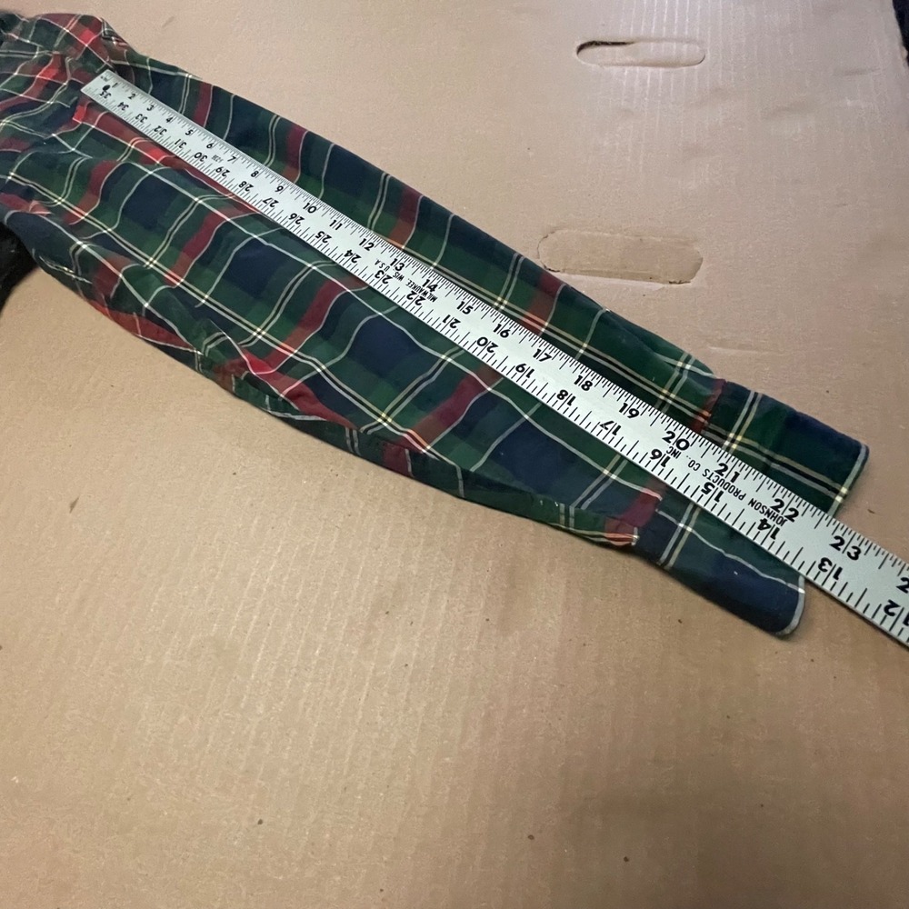 Vintage Ralph Lauren Crest Shirt Women's 12 (Large) Red Tartan Button Up Classic - Picture 12 of 15